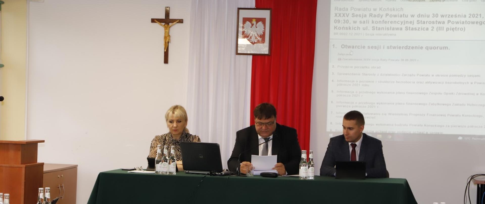 XXXV sesja Rady Powiatu w Końskich