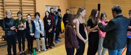 Moment wręczenia medali