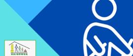 Zaproszenie na rajd nordic walking - na plakacie grafika rowerzysty, u góry informacje o wydarzeniu (zawarte w artykule) oraz logo Ośrodka