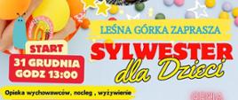 Kolorowy plakat zapraszający do zabawy dla dzieci. 