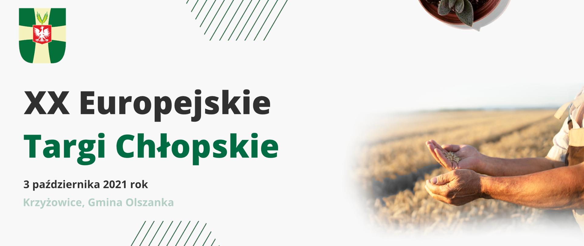 XX Europejskie Targi Chłopskie - baner promujący