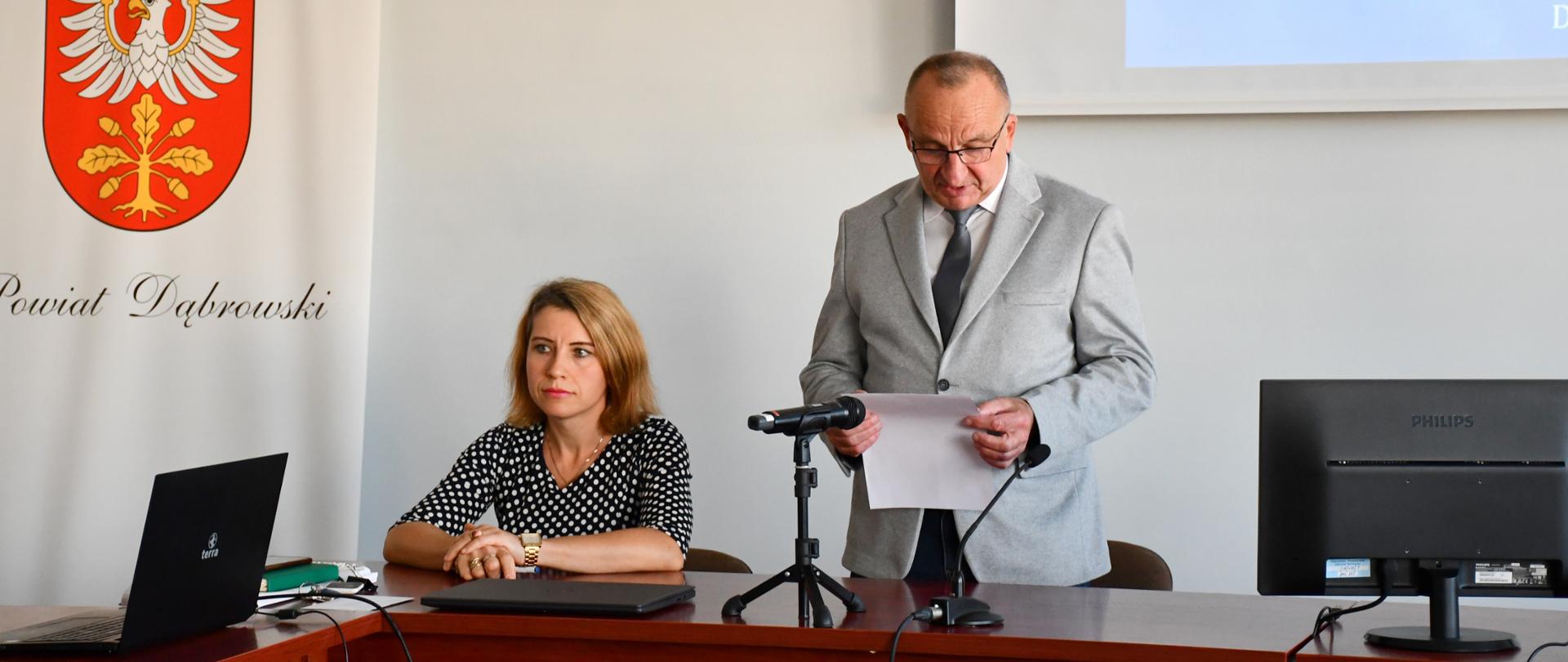 Uczestnicy spotkania dot. wojewódzkich ćwiczeń obronnych