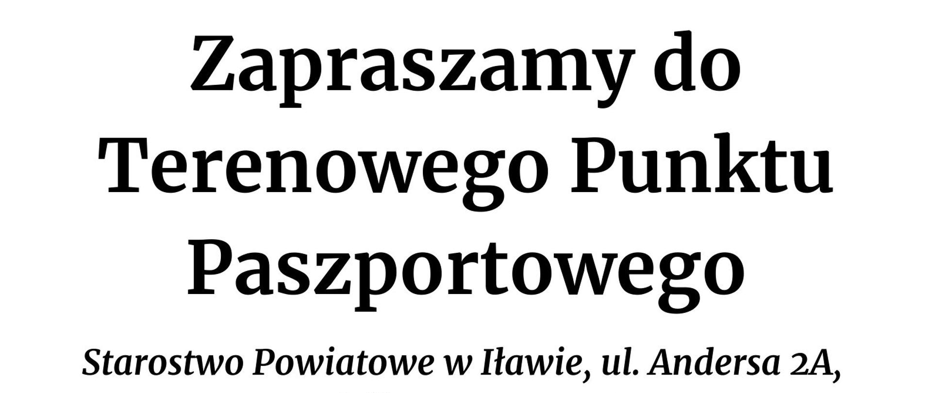 Terenowy Punkt Paszportowy