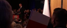 Prezydent przemawia do uczestników spotkania
