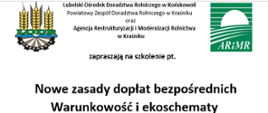 Nowe zasady dopłat bezpośrednich
Warunkowość i ekoschematy.