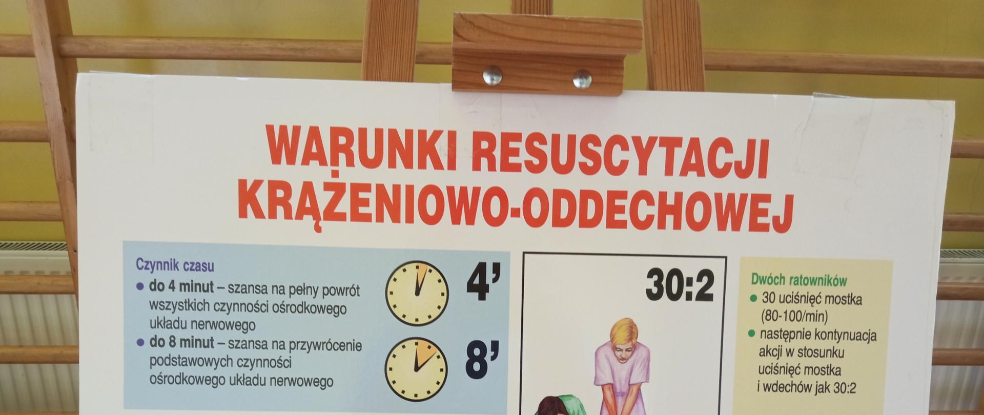 Szkolenie z zakresu pierwszej pomocy dla uczniów klas 1-3 przeprowadzone przez uczniów klasy 8 