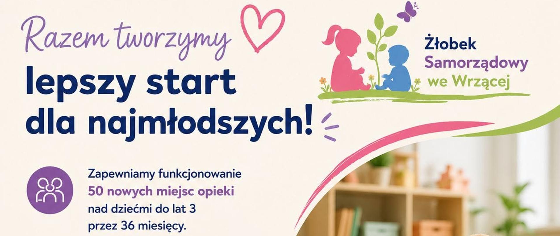 Wsparcie Żłobka Samorządowego we Wrzącej ze środków Unii Europejskiej