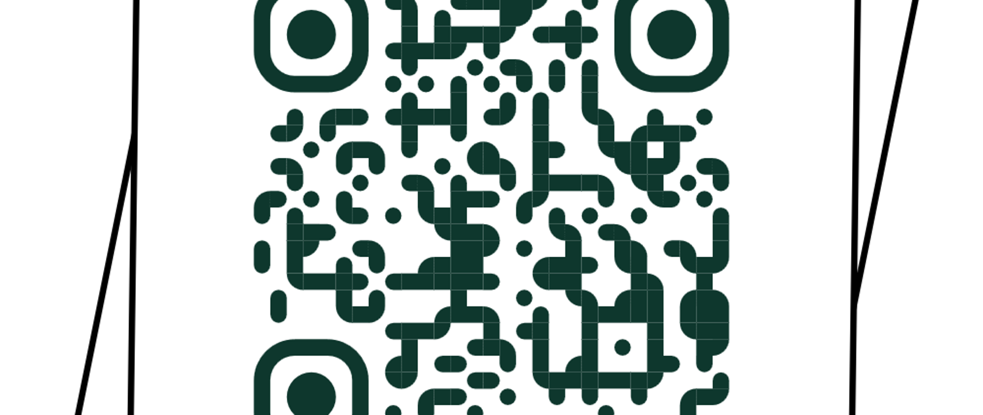 Na zdjęciu widzimy kod QR przenoszący użytkownika na profil facebook Miejskiej Biblioteki Publicznej w Konstantynowie Łódzkim 