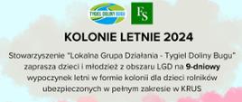 informacja o koloniach letnich w 2024. Szczegóły w treści informacji.