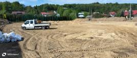 Stadion sportowy w trakcie inwestycji