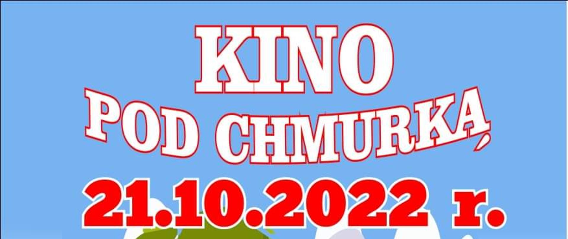 Kino pod chmurką 21 października 2022r. Targowisko miejskie w Tłuszczu. Clifford wielki czerwony pies. Start 18:00