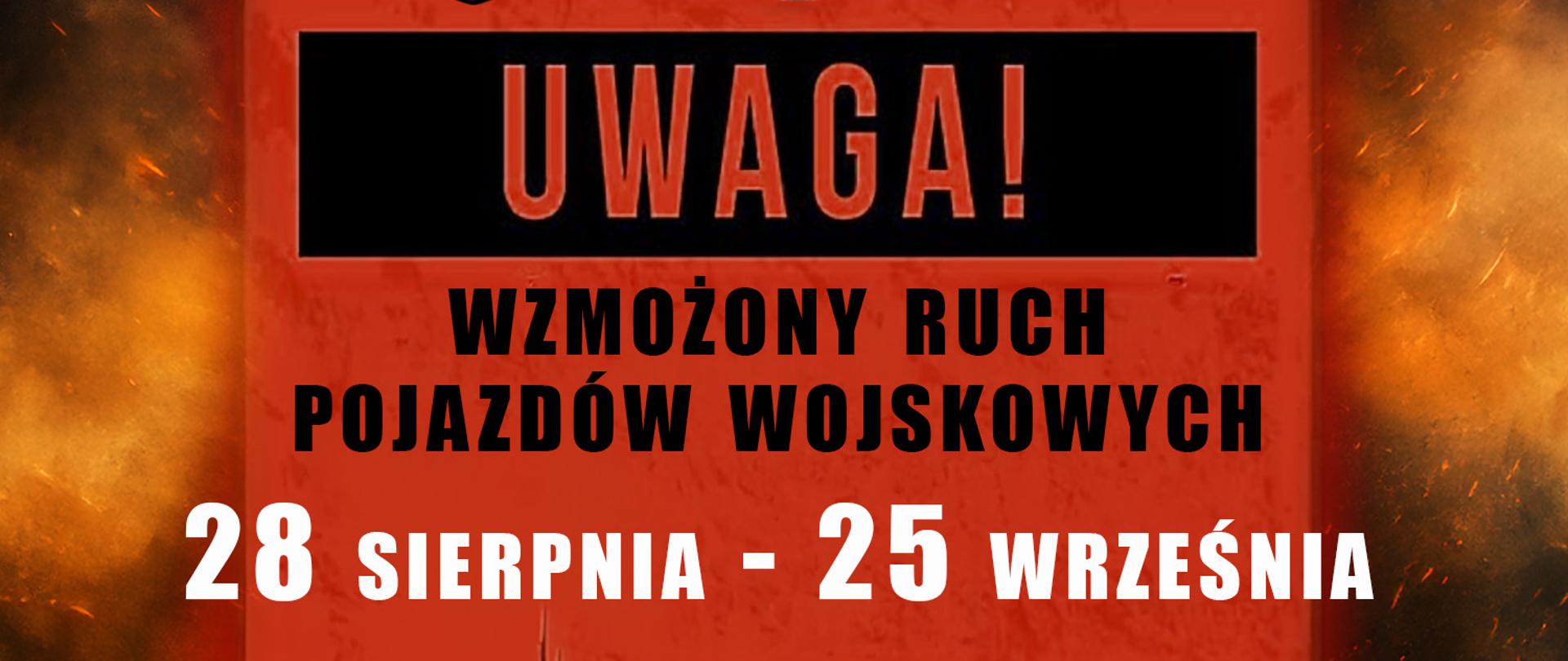 Wzmożony ruch kolumn wojskowych w związku z ćwiczeniami „Żelazny Obrońca-25”.