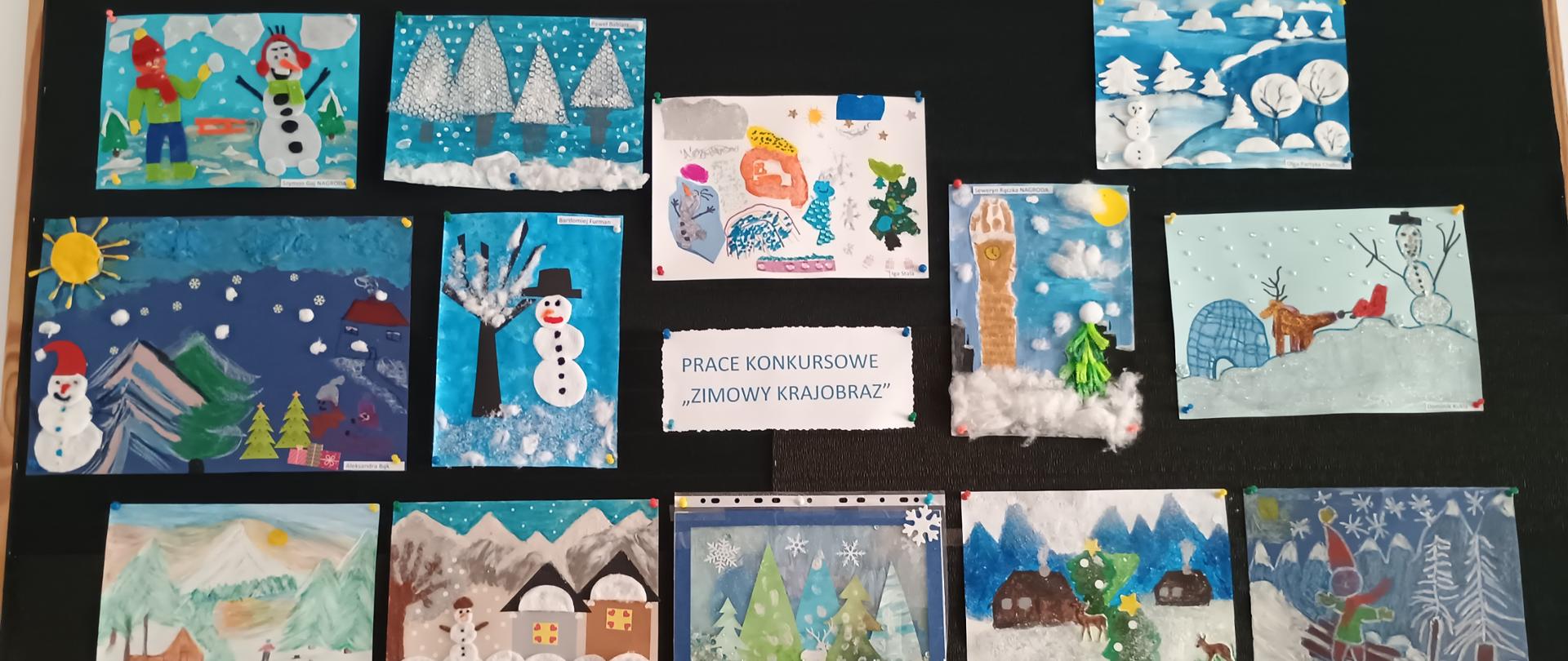 Rozstrzygnięcie konkursu przedszkolnego Zimowy krajobraz