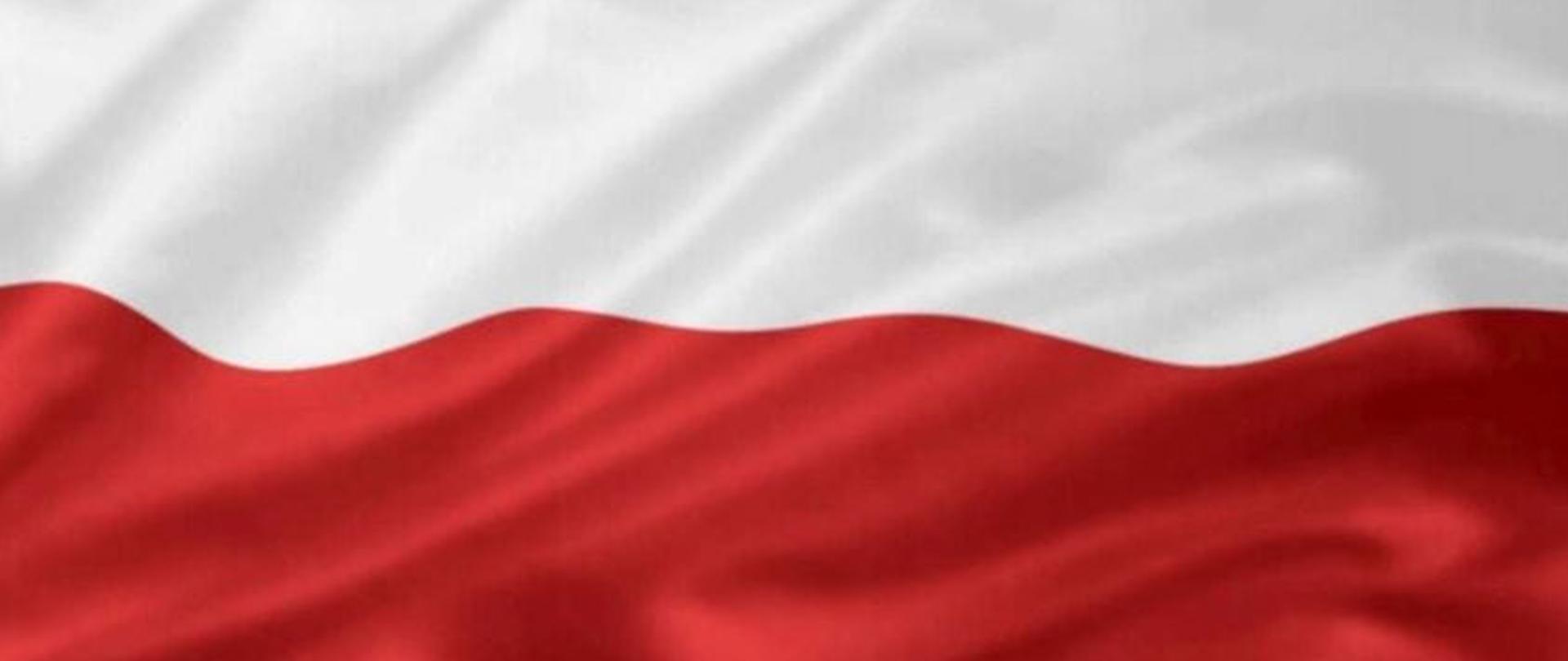 Biało- czerwona flaga Polski