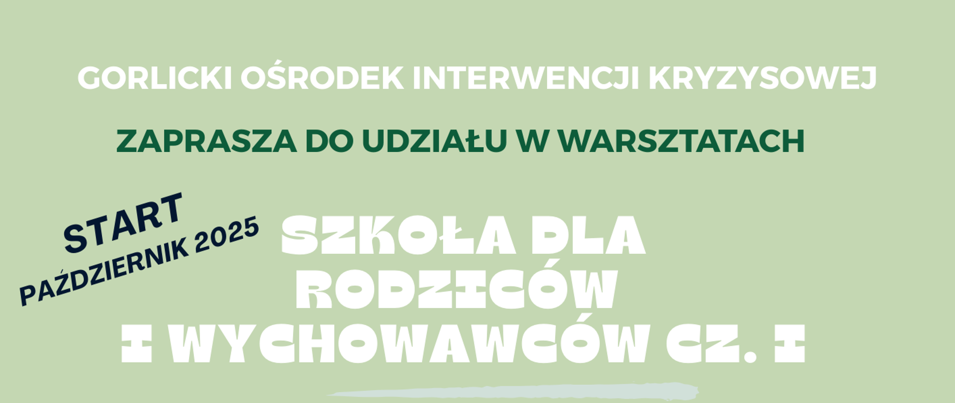 Plakat zapraszający na warsztaty