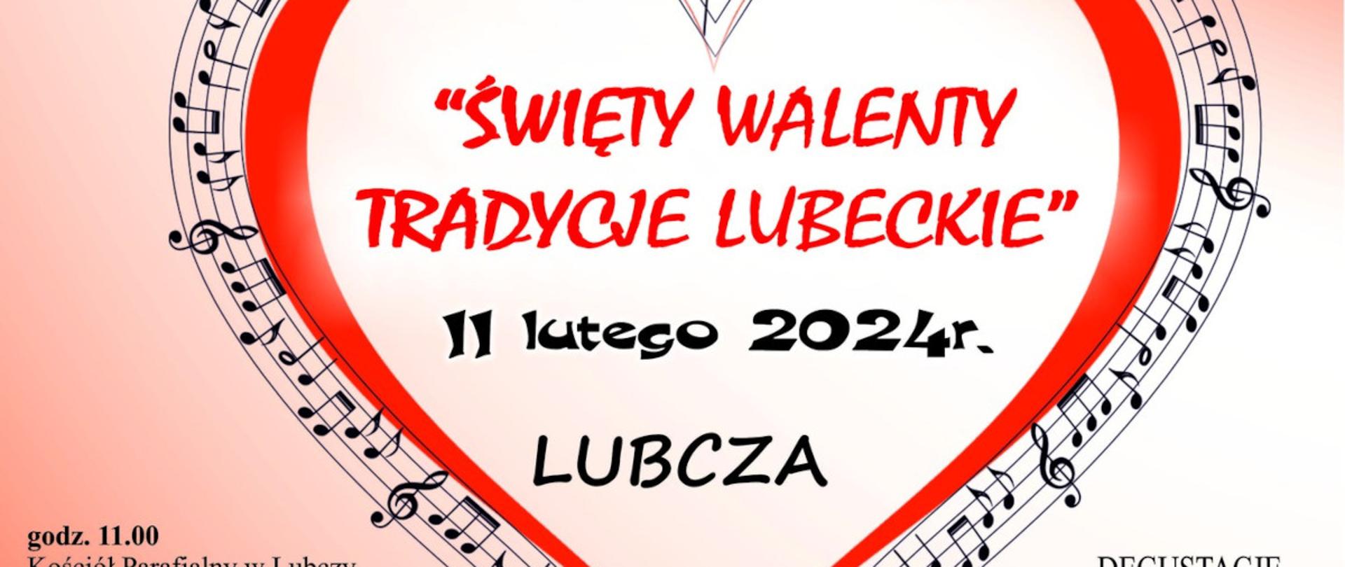 Grafika przedstawia na czerwonym cieniowanym tle serce z nut. Na około serca znajduje się tekst z informacjami dotyczącymi wydarzenia.