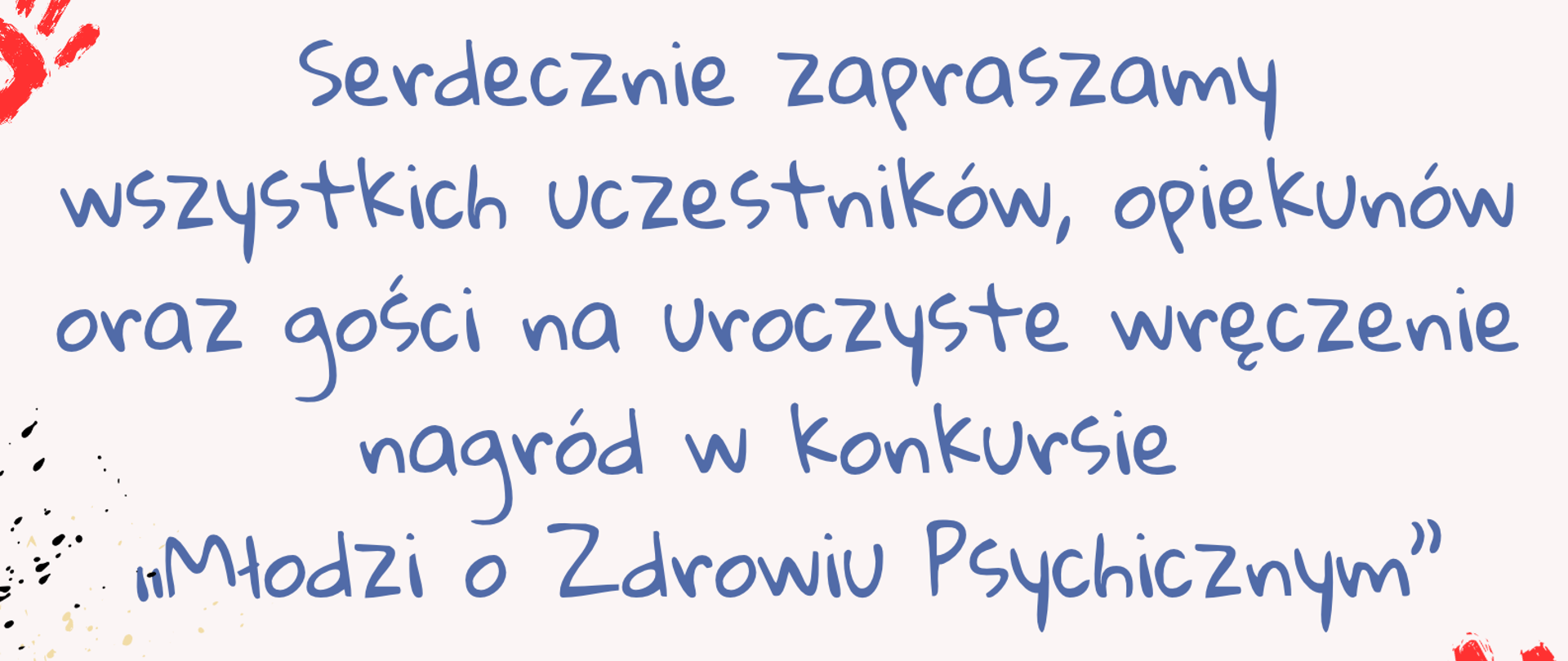 Zaproszenie Młodzi o zdrowiu psychicznym