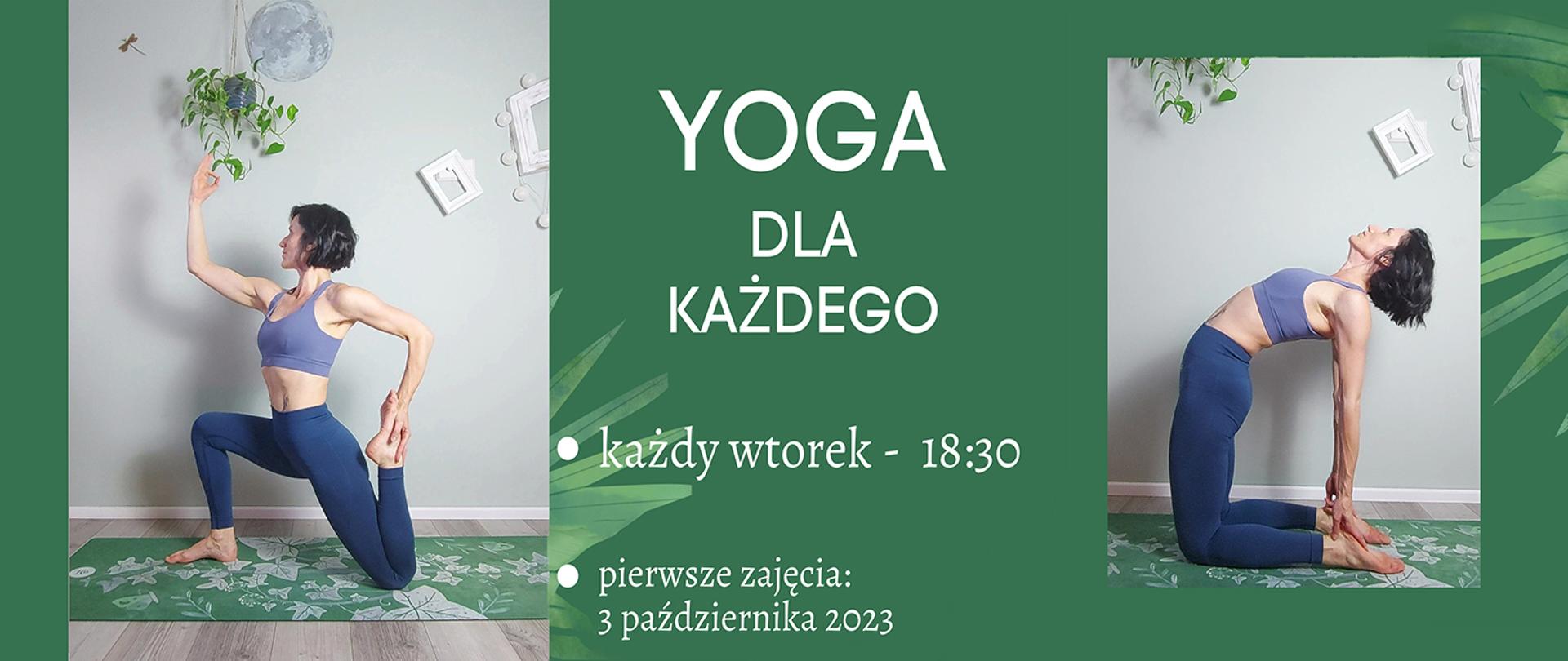Kobieta ćwicząca jogę