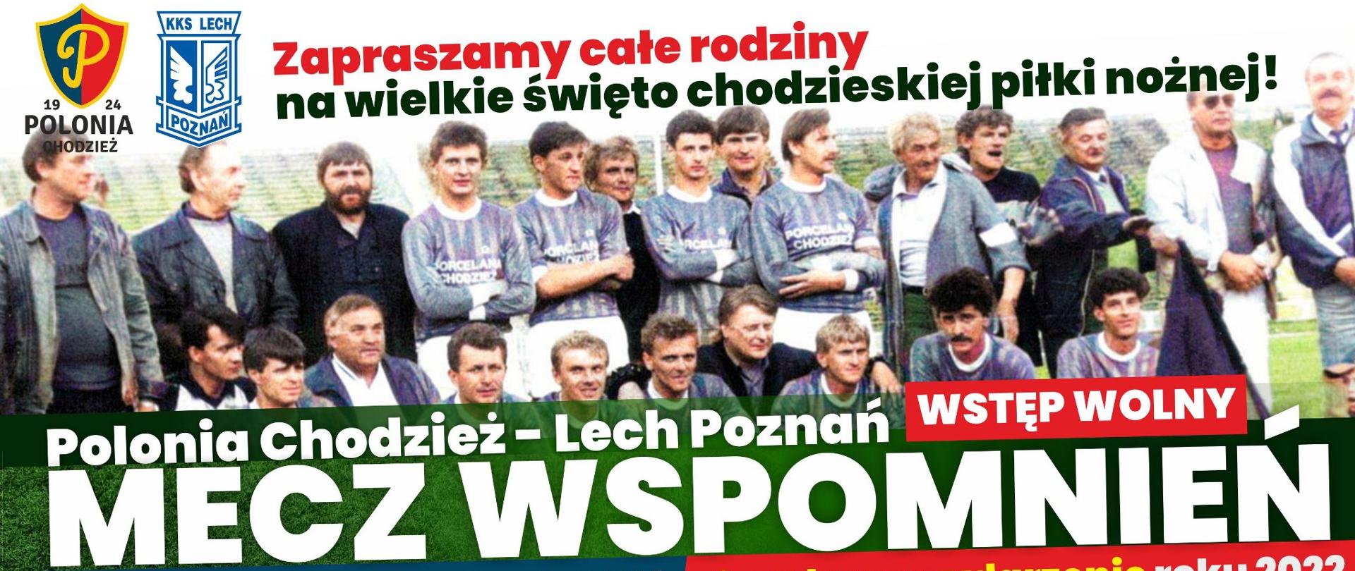 Plakat - mecz wspomnień w Chodzieży 