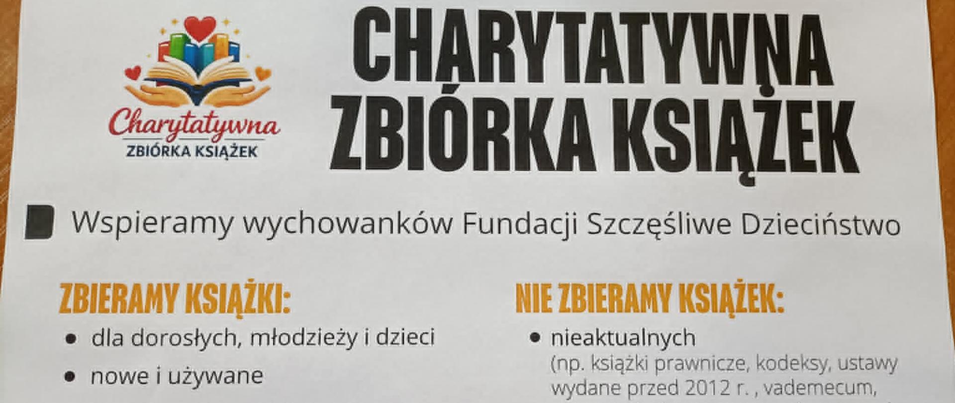 Plakat promujący akcje 