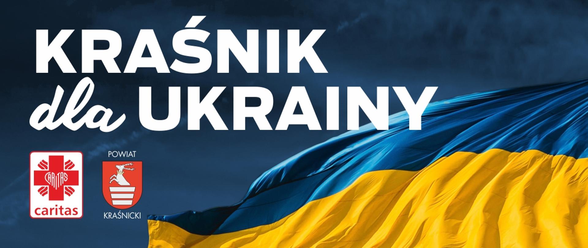 Grafika promująca akcję "Kraśnik dla Ukrainy".