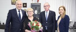 Pożegnanie kierownika Powiatowego Centrum Pomocy Rodzinie Jadwigi Krajewskiej przechodzącej na emeryturę