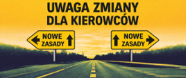 Grafika informująca o zmianach dla kierowców