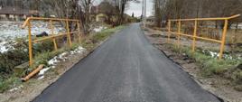 Budowa tranzytu kanalizacji grudzień 2021 - odtworzona nawierzchnia