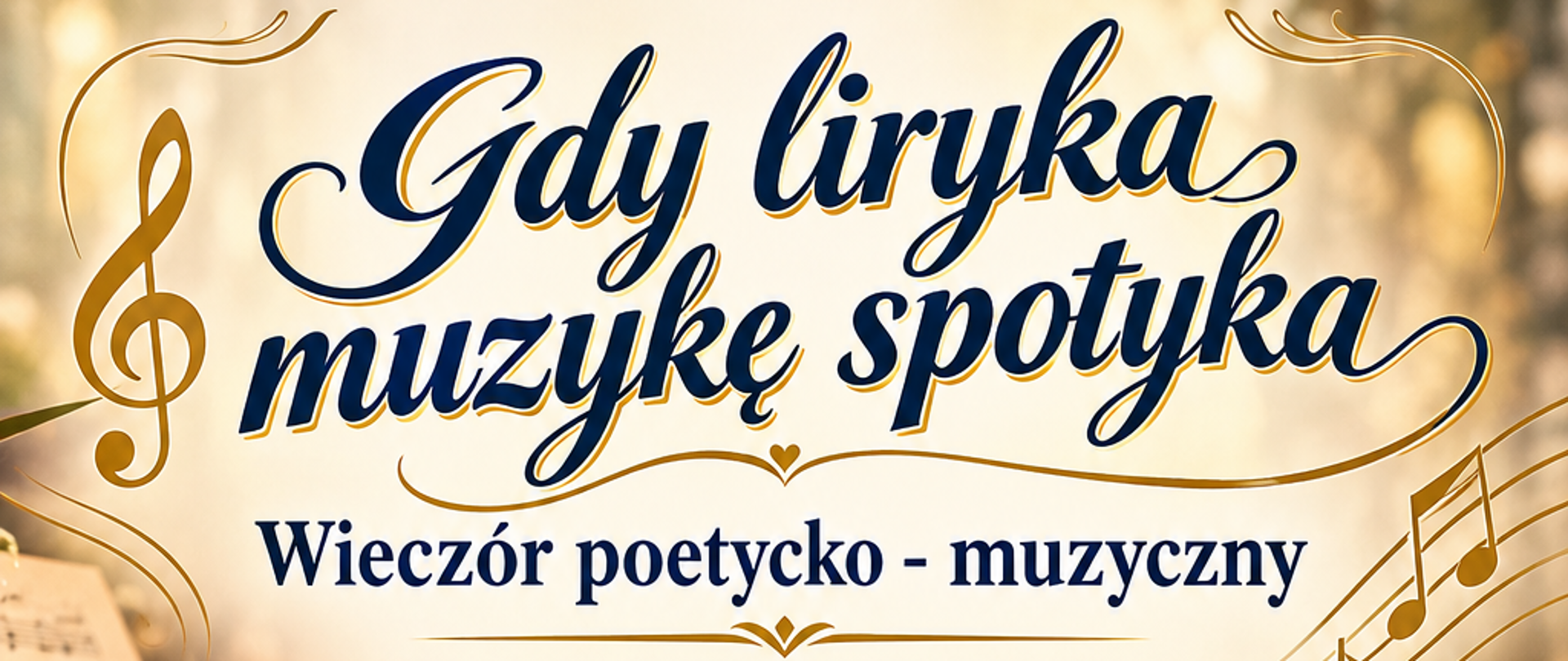 Zaproszenie na wieczór poetycko - muzyczny