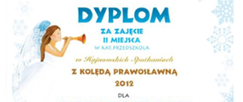 Dyplom za udział w konkursie