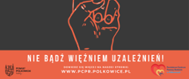 Napis "Zapraszamy na spotkania grupy edukacyjno-profilaktycznej"