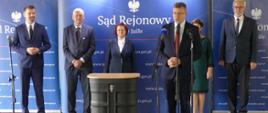 Konferencja prasowa w sprawie modernizacji Sądu Rejonowego w Jaśle

