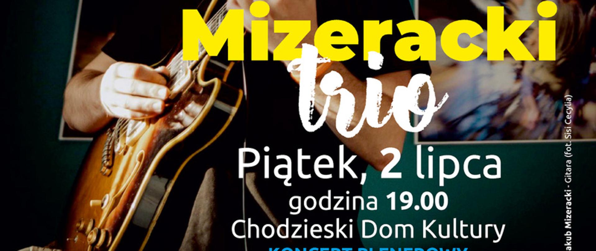 Plakat - koncert Jakub Mizeracki trio 