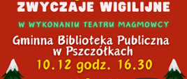 plakat przedstawienia świątecznego