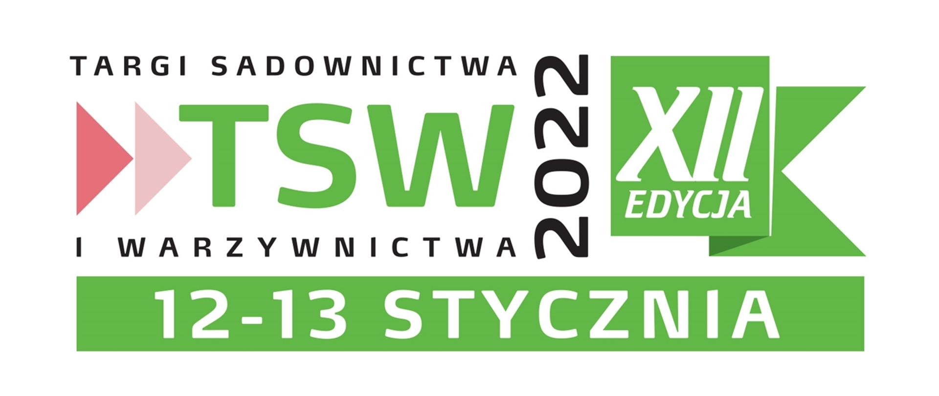 TSW 2022 – Targi Sadownictwa i Warzywnictwa 12 i 13 stycznia 2022 r. w Nadarzynie
