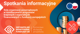 Grafika promocyjna dotycząca spotkań informacyjnych