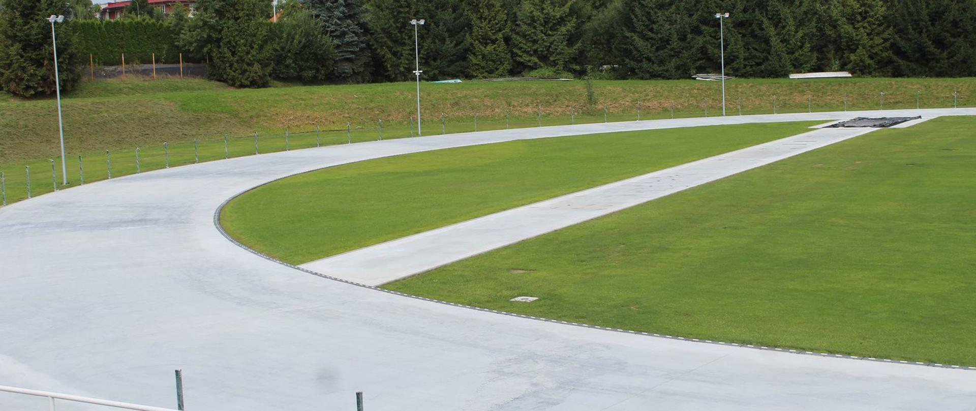 Stadion Kalwarianki w trakcie prac remontowych 