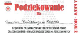 Twoja krew - Moje życie - Podziękowanie