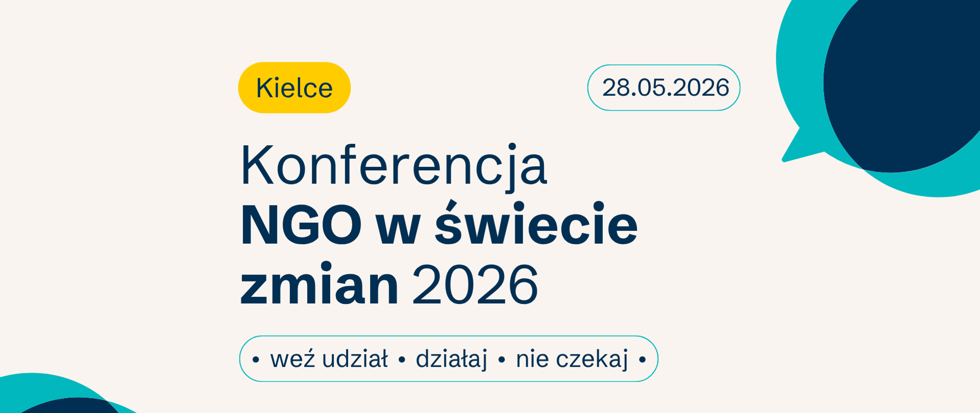 NGO i Samorząd: Współpraca w dobie zmian – zaproszenie na konferencję