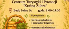 Na kolorowym tle umieszczono informacje o wydarzeniu, termin oraz atrakcje - info zamieszczone w artykule