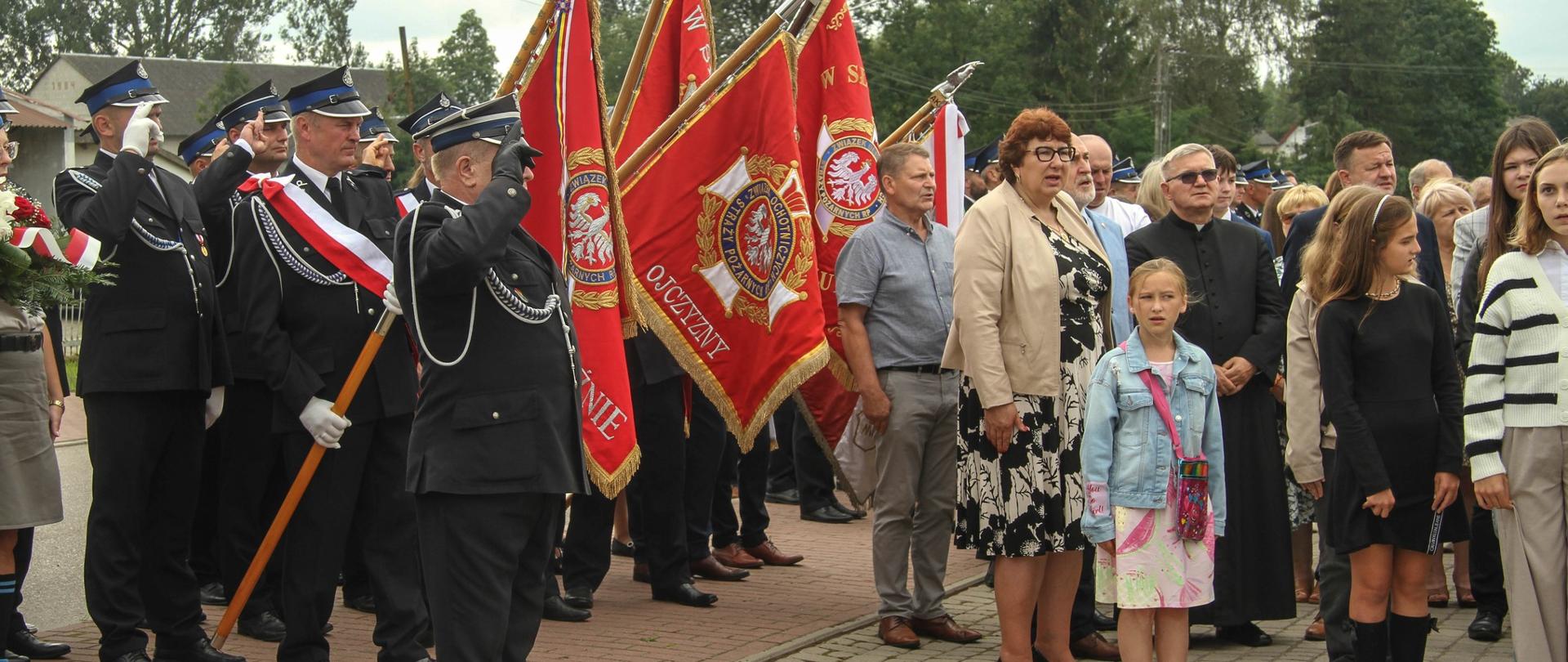 zdjęcie z uroczystości obchodów związanych z 86 rocznicą Bitwy pod Łętownicą i Andrzejewem