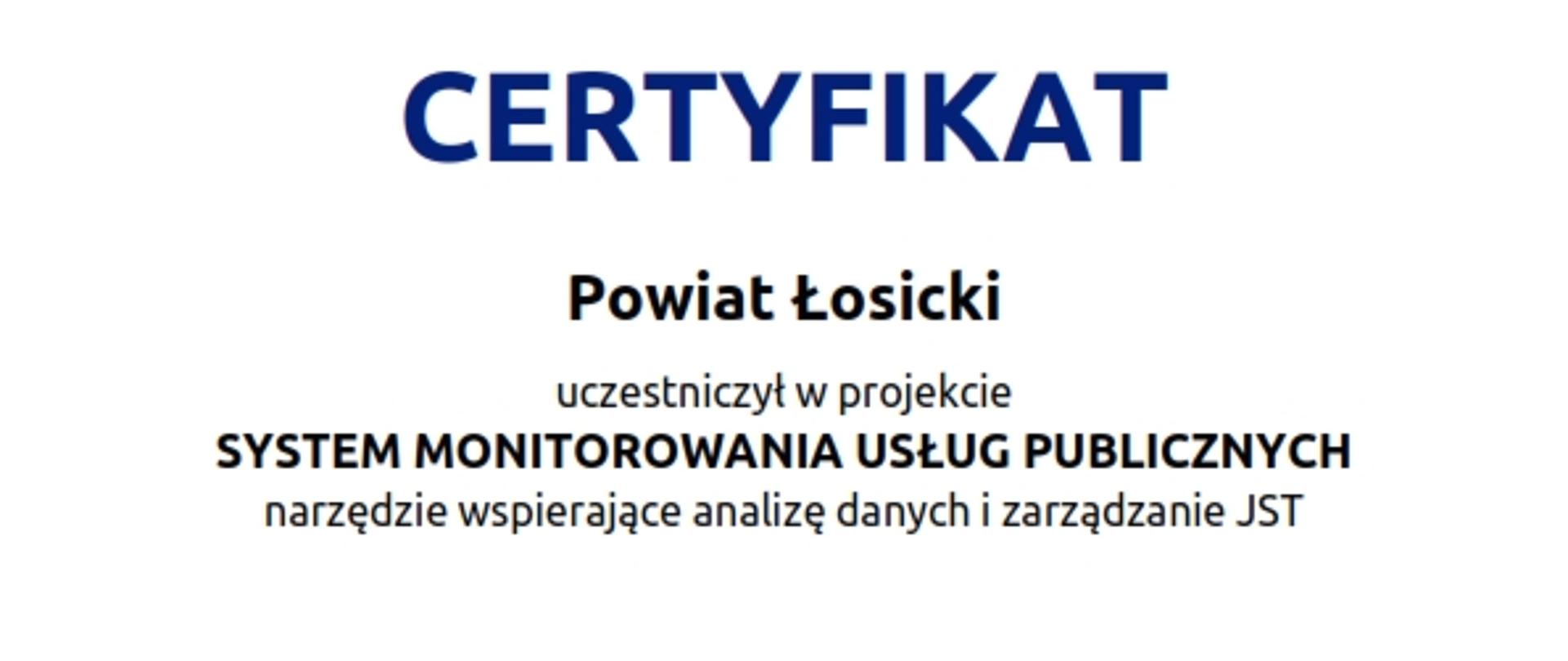 CERTYFIKAT