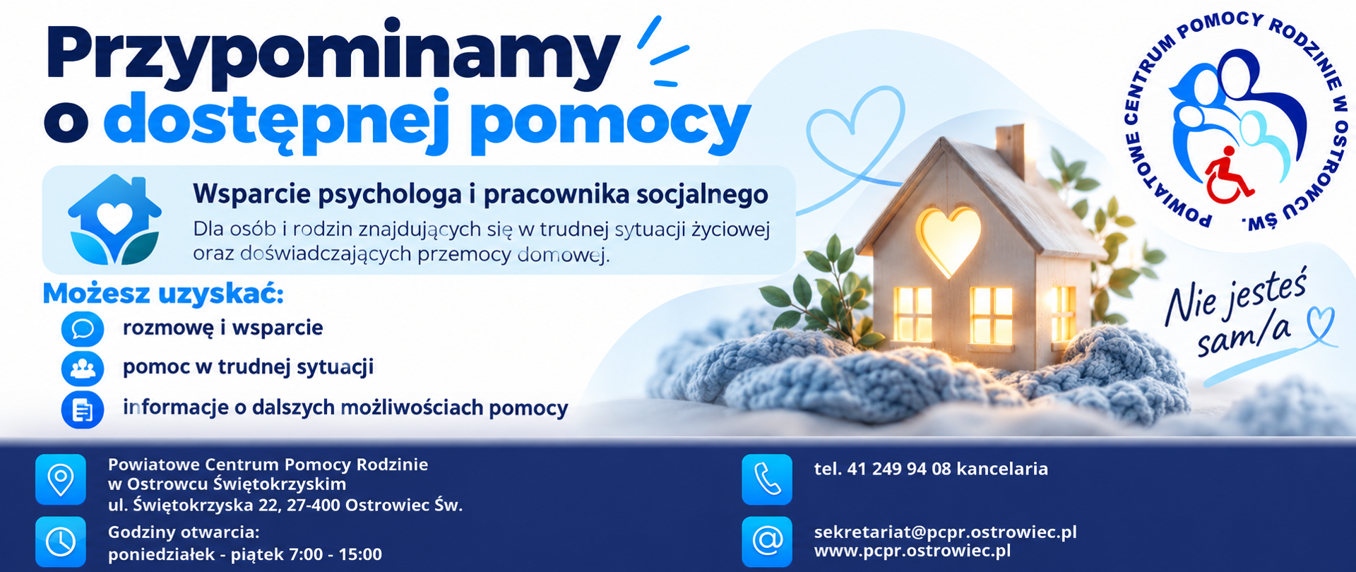Przypominamy o dostępnej pomocy