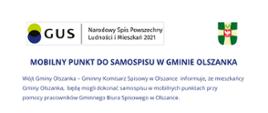 Informacja o mobilnym punkcie samospisu w Spisie Powszechnym Ludności i Mieszkań 2021