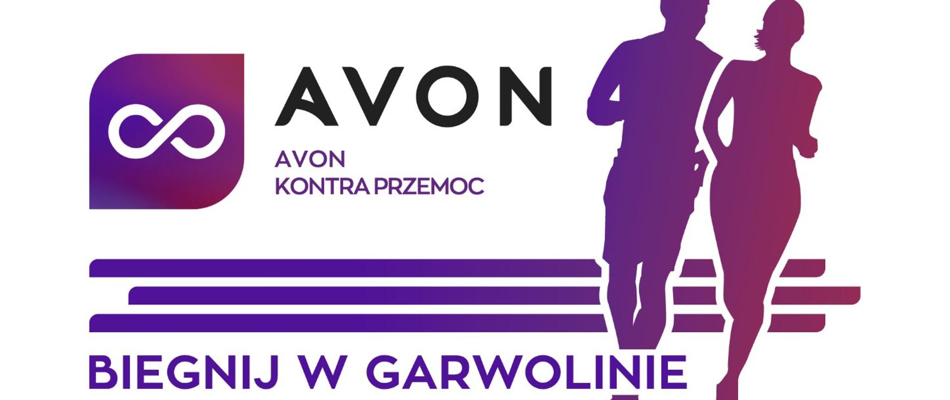 Avon kontra przemoc - biegnij w Garwolinie - plakat informacyjny