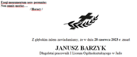 Klepsydra Ś.P. Janusza Barzyka