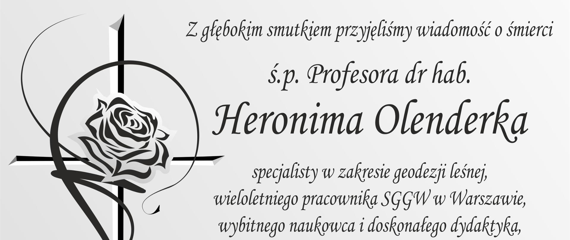 Grafika z tekstem kondolencji. Treść w artykule.