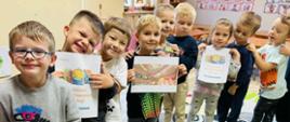 Grupa dzieci biorąca udział w zajęciach z okazji "Tygodnia o budowaniu relacji" ogłoszonego przez MEN