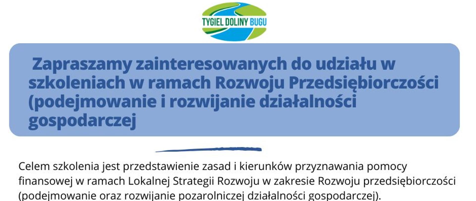 Zaproszenie na szkolenie 
