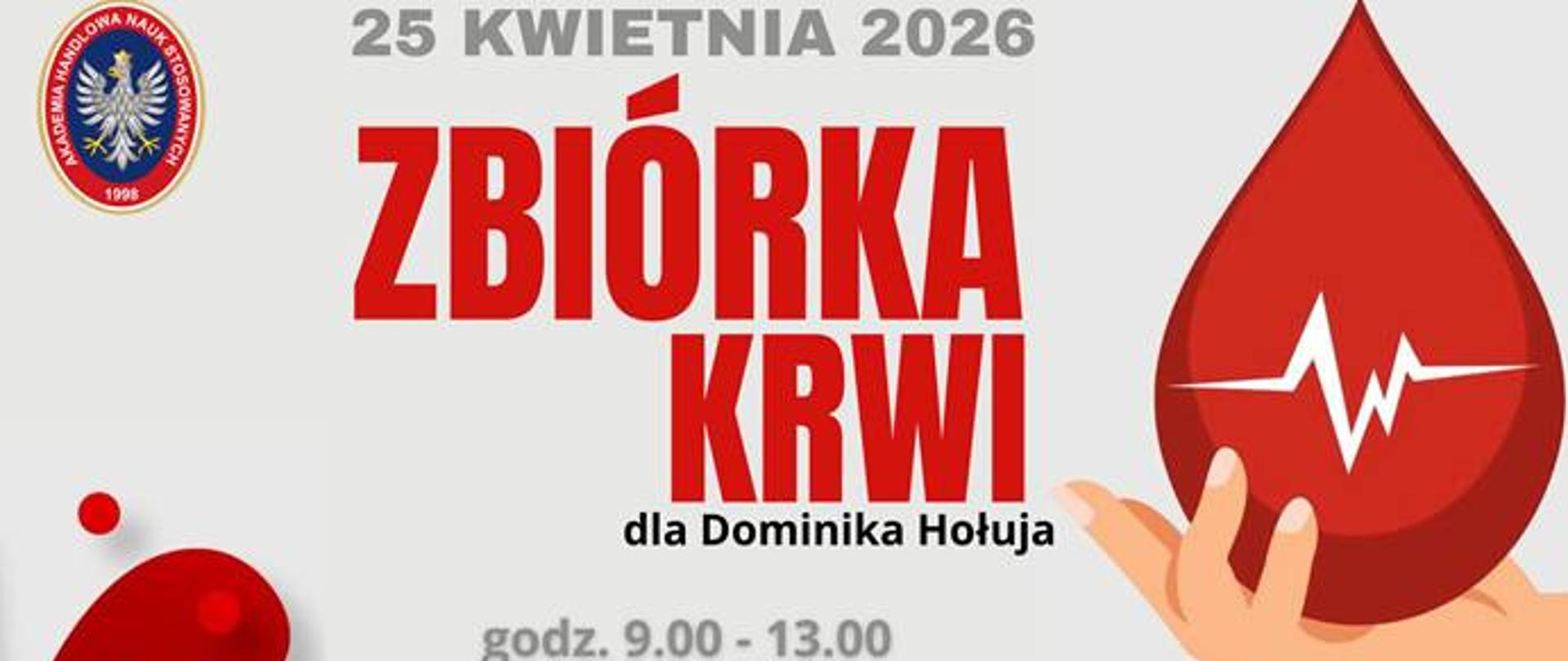 Zbiórka krwi dla Dominika